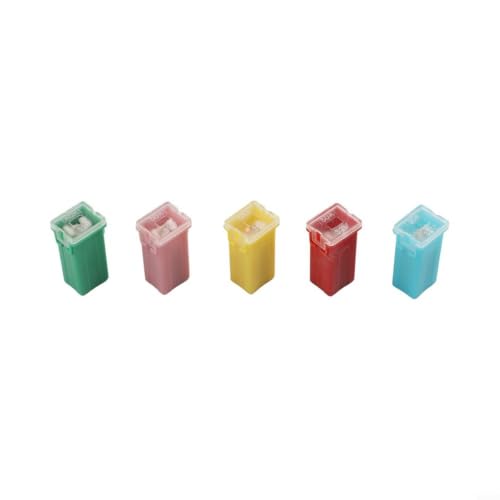 Kit de fusibles cuadrados FABULETTA 30 piezas combinadas 20A-60A núcleo de cobre retardante de llama para autos, camiones, SUVs, botes, ATV, protección de circuito miniatura 2