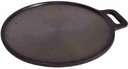 Shivhomeworld Shiv Home World Pure-Seasoned CAST Iron Dam Single Handle TAWA,SIZE-11 Tawa 6 cm Diameter (Cast Iron)