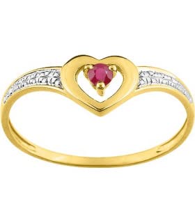 Générique SERCA - Solitaire Rubis ou Saphir - 47, Rubis - Bague Rubis SERCA