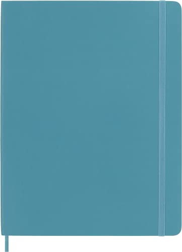 Moleskine Classic Notebook, Soft Cover, XL Ruled/Lined, Reef Blue