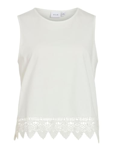 Vialka S/L haut en dentelle femme VILA débardeur chic sans manches sans col