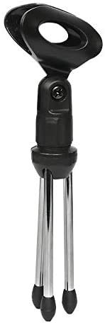 Depusheng Mini tragbare Tischplatten Mikrofon Stativ Zinklegierung Mikrofonständer Halterung Desktop verstellbare… – Bild 3