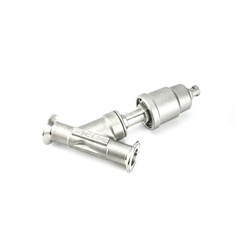 Vanne à siège incliné pneumatique 1/2" double effet en inox 316 16 bars - 3