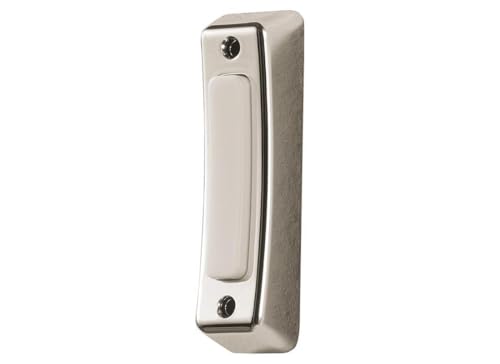 Heath Zenith Wired Push Doorbell Button (Satin Nickel)