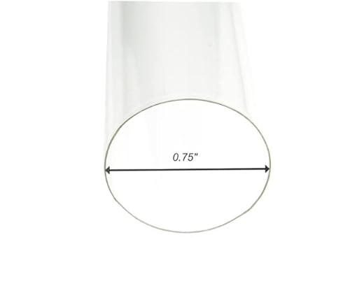 Fp Fluoroliteplastics We've Got You Covered T5 F28 4' | T-5 Tube Lamps Sleeves | 48" Fluorescent Tube Guard With End Caps | 3/4" Wide | Fluorolite Plastics (Clear, 6) #TOP1