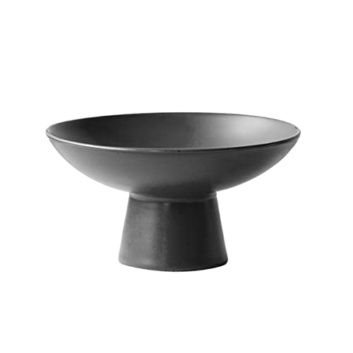 Housoutil Tray Salad Style Bowls Dishblack Bowl Counter Japanese-style Footed Porcelain Wedding Snack Decorative Counters Chinese Dessert Table Center Gift Vinegar Cup Pedestals Dish Stand