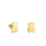 TOUS Pendientes Oso con Baño de Oro 18 Kt sobre Plata de Primera Ley 12 Mm Sweet Dolls, Colección Sweet Dolls