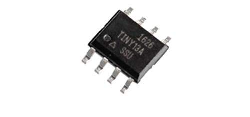 UIOTEC 10PCS ATTINY13A-SSUR ATtiny Series 1 KB Flash 64 B SRAM 20 MHz 8-Bit Microcontroller - SOIC-8