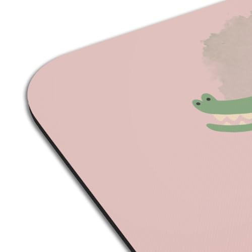 Set de table rose crocodile de qualité supérieure grand format antidérapant - 4