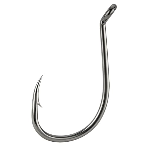 Dr.Fish 30 Pack Octopus Hooks Offset Beak Circle Hooks Black Nickel #2