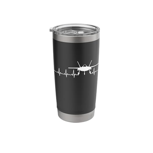 F-35 Lightning Heartbeat Fighter Jet Aviation Aircraft Stainless Steel Insulated