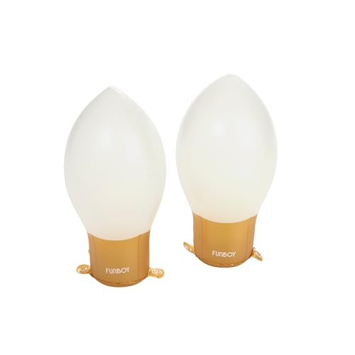 FUNBOY Large 19 Inflatable Light-Up Holiday Bulb 2-Pack Set Indoor/Outdoor Weatherproof