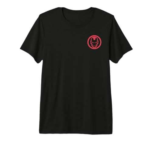 T-shirt Iron Man Marvel vêtement geek coton imprimé cercle logo