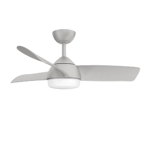 Brightium Ventilador DC 24W con 3 aspas, 6 velocidades, control remoto, memoria y temperaturas de 3000K, 4000K y 6000K; ideal para confort y climatización.