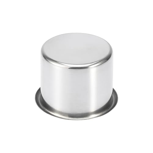 Portavasos universal de acero inoxidable plateado 2pcs miniatura 5