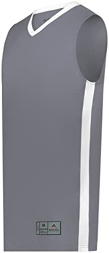 Youth Match-Up Basketball Jersey Graphite/White L