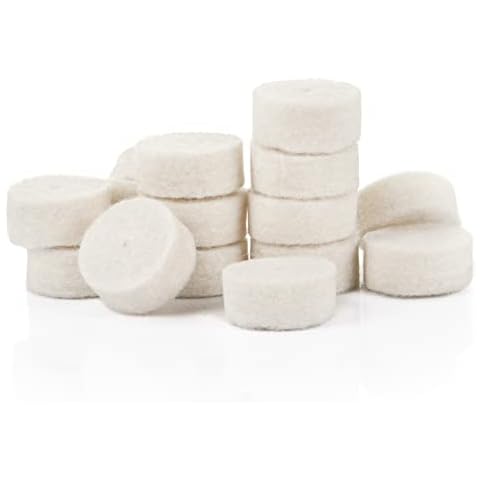 Volein 100-Pack Chamber Cleaning Pads, Cleaning Pellets, Wool Felt Gun Cleaning Pads for Rifle Pistol Shotgun, Gun Cleaning Kit Universal(12 GA) Cover