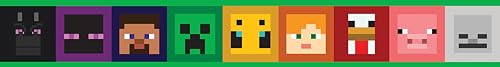 RoomMates Minecraft Iconic Faces Peel and Stick Wallpaper Border, RMK12377BD