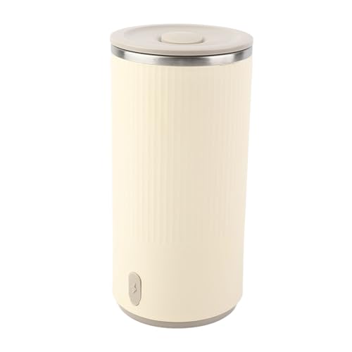lyrlody Bouilloire électrique Portable, Mini-tasse de Chauffage en Acier Inoxydable Rechargeable USB avec Amortisseur, Chauffage Rapide à 55 ° C, Batterie de 6000mAh pour Voyager, avec thé, café, Lait