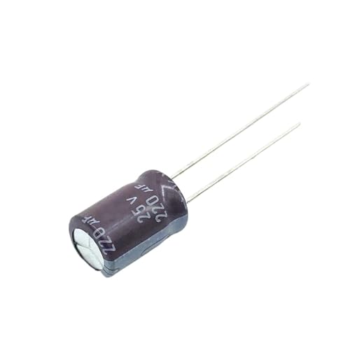 Condensateurs électrolytiques 220μF 25V à faible résistance pour filtrage stable