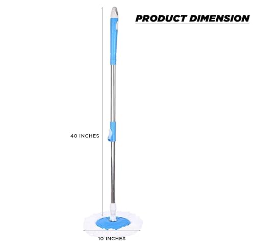 Image of Spin Mop Spares Set Handle with Microfibers Refill