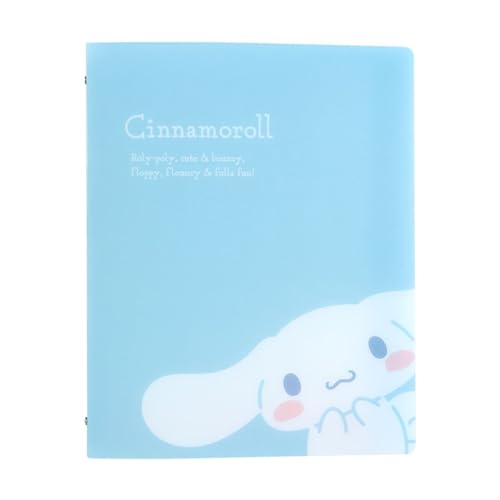 Classeur Cinnamoroll Sanrio sur un bureau d'étudiant pour organiser les cours
