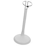 Garneck Tisch Puppenständer 35cm Weiß mit Rundem Sockel Stabiler Puppenhalter für Puppenpräsentation und Kinderzimmer Ordnung