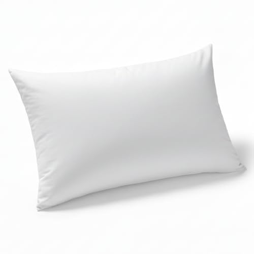 Image of Utopia Bedding Microfiber Pillows Set of 1 for Sleeping, King Size 17x27 Inches, Hotel Quality Ultra Soft & Fluffy Bed Pillows, Breathable Fiber Filling, White Striped Designs