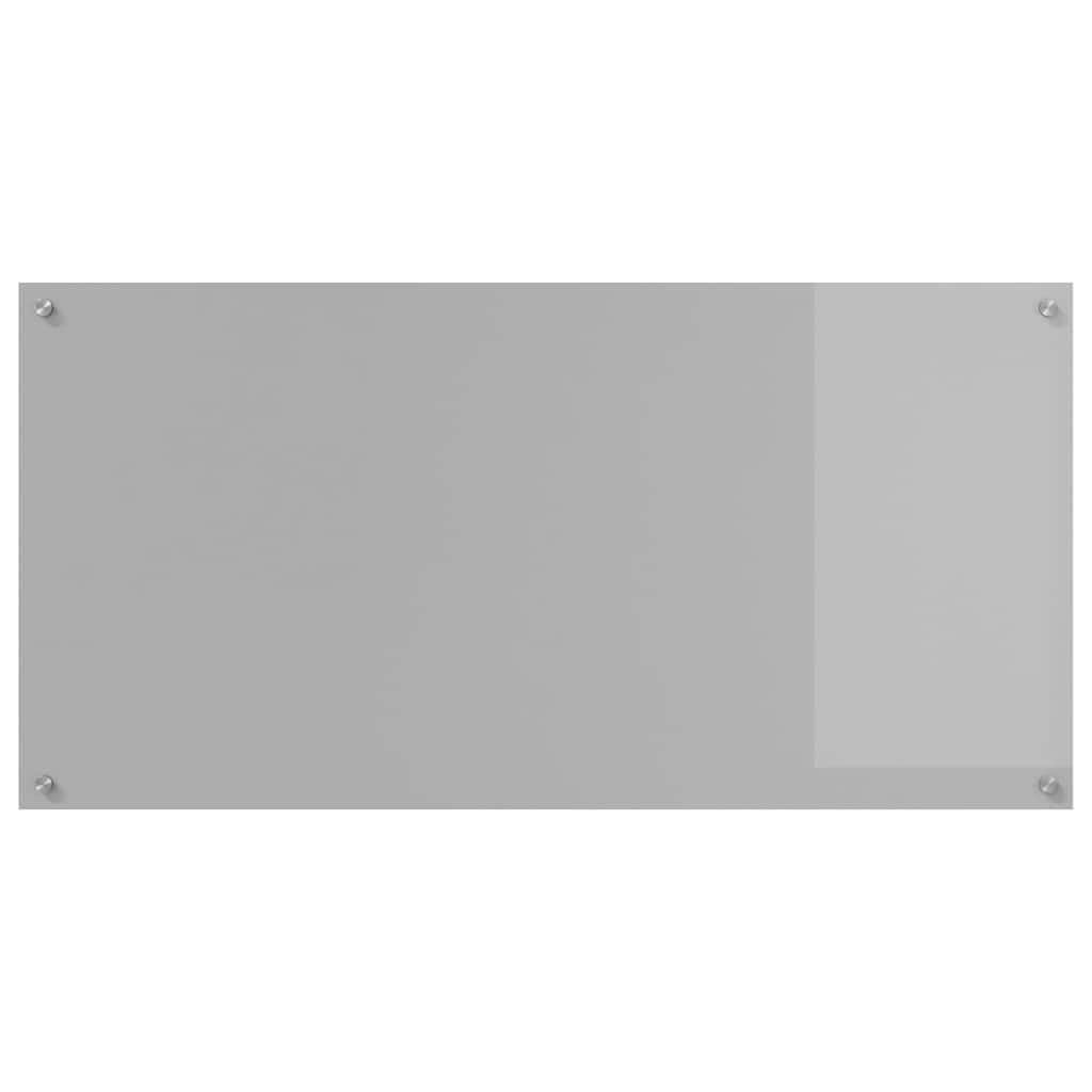 Salpicadero de Cocina Gris Claro 120 x 60 cm Vidrio Templado Protector contra Salpicaduras Protección Herramientas Accesorios Ideal para la protección de Las Paredes de la Cocina