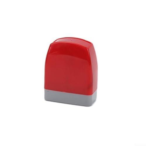 Sello textil autoentintable para ropa, uniformes escolares, etiquetas de ropa para niños, identificación de ropa, libros, accesorios, 31 x 13 mm, impresión (rojo gris)