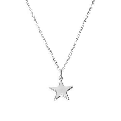 Collier et pendentif étoile argent 925/1000 chaîne ajustable ras du cou long femme