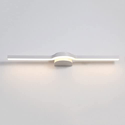 WDSOPK Lámpara De Espejo Led Frontal, Iluminación Lineal para Baño, Lámpara De Pared para Baño De 17 W, 80 Cm, De Metal, para Espejo De Tocador, Compatible con Inodoro.（White 6000K）