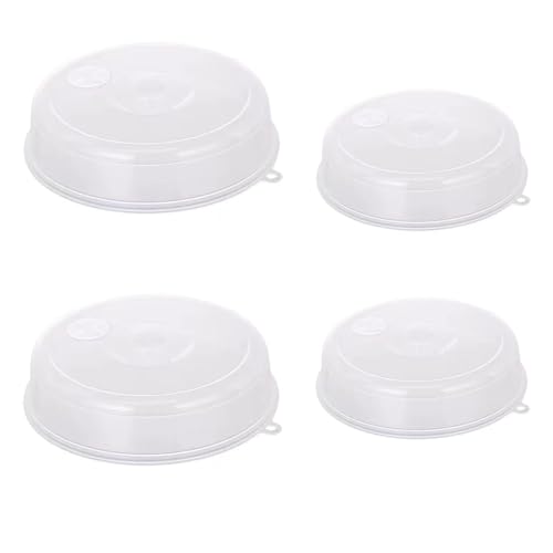 Kleagary Cubierta de placa de salpicaduras de microondas con rejillas de ventilación, cubierta de salpicaduras con agujeros, cubierta de alimentos para microondas