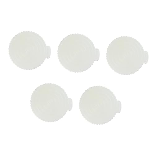 SOLUSTRE Non-stick Cake Plate Base 5 Pack Round Cake Trays Mat for Bakers Coffee Shops Homes