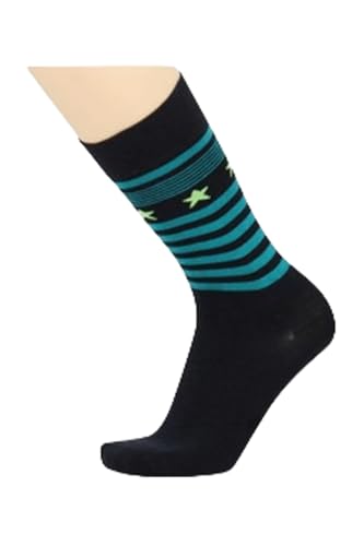Men's 12-Pack Mix and Match Crew Cotton Blended Dress Socks