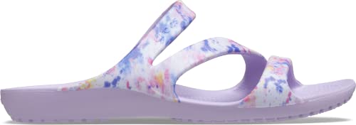 Image of Crocs Women Kadee II Tie Dye Graphic Sandal