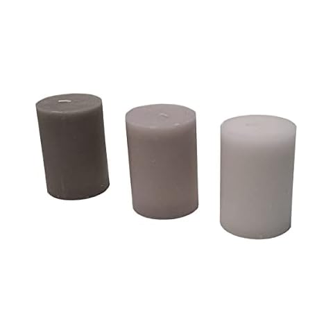 Ikea 402.592.24 LUGGA Blockkerzen 'zarte Vanille' duftend Beige Durchmesser Cover