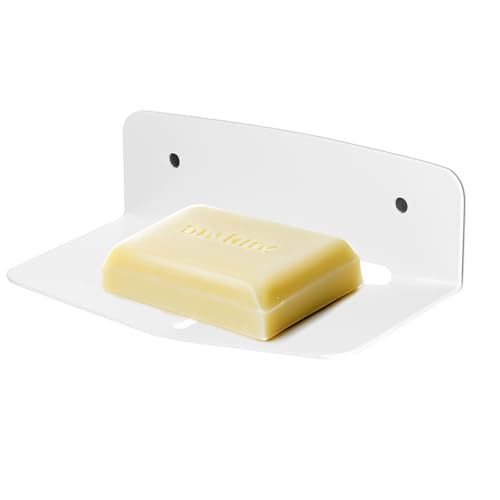 KAIXUANMAN 石鹸置き マグネット ソープトレー アルミニウム ソープホルダー 収納ケース 石鹸ホルダー ソープディッシュ V型 通気 お風呂用品 ホワイト