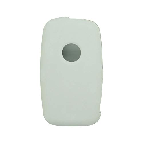 BROVACS Silicone Cover Protector Case Holder Skin Jacket Compatible with VOLKSWAGEN Multivan Sharan Caravelle Transporter Caddy SEAT Alhambra 4 Button Flip Remote Key Fob CV9808 Grey - Image 2