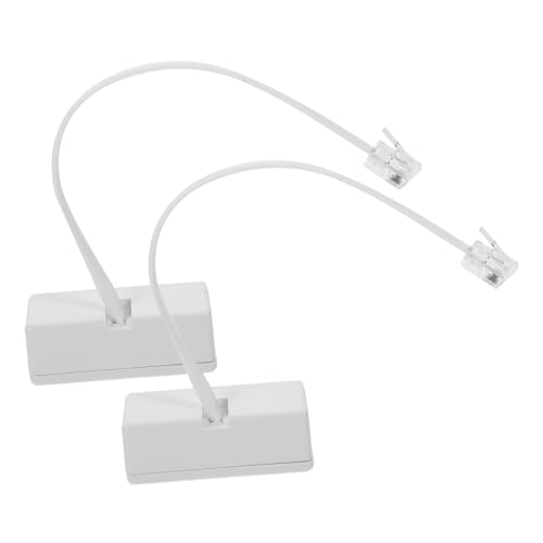 balacoo Stable Signal Rj11/rj14 Phone Splitter Cable Adapters Rj14 Phone Cable Adapter for Landline