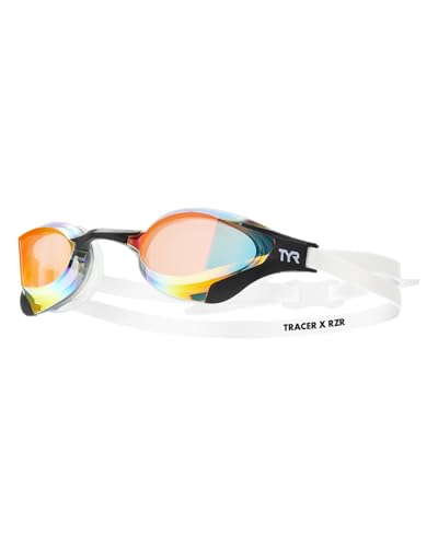 TYR Tracer-X RZR Racing Goggles &ndash; Ultra Low Profile Competitive Swim Goggles, Anti Fog, Wide...