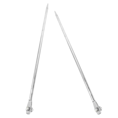 Varilla metálica para valla eléctrica de exterior con cable conductor resistente, pack de 2