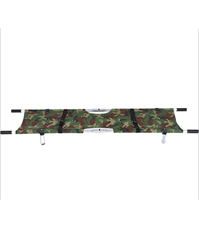 Cortadora de Rescate de Emergencia portátil Plegado con Ruedas Aleación de Aluminio Cortadora de Rescate de Emergencia para la Camilla de Deportes del Hospital, Camuflaje