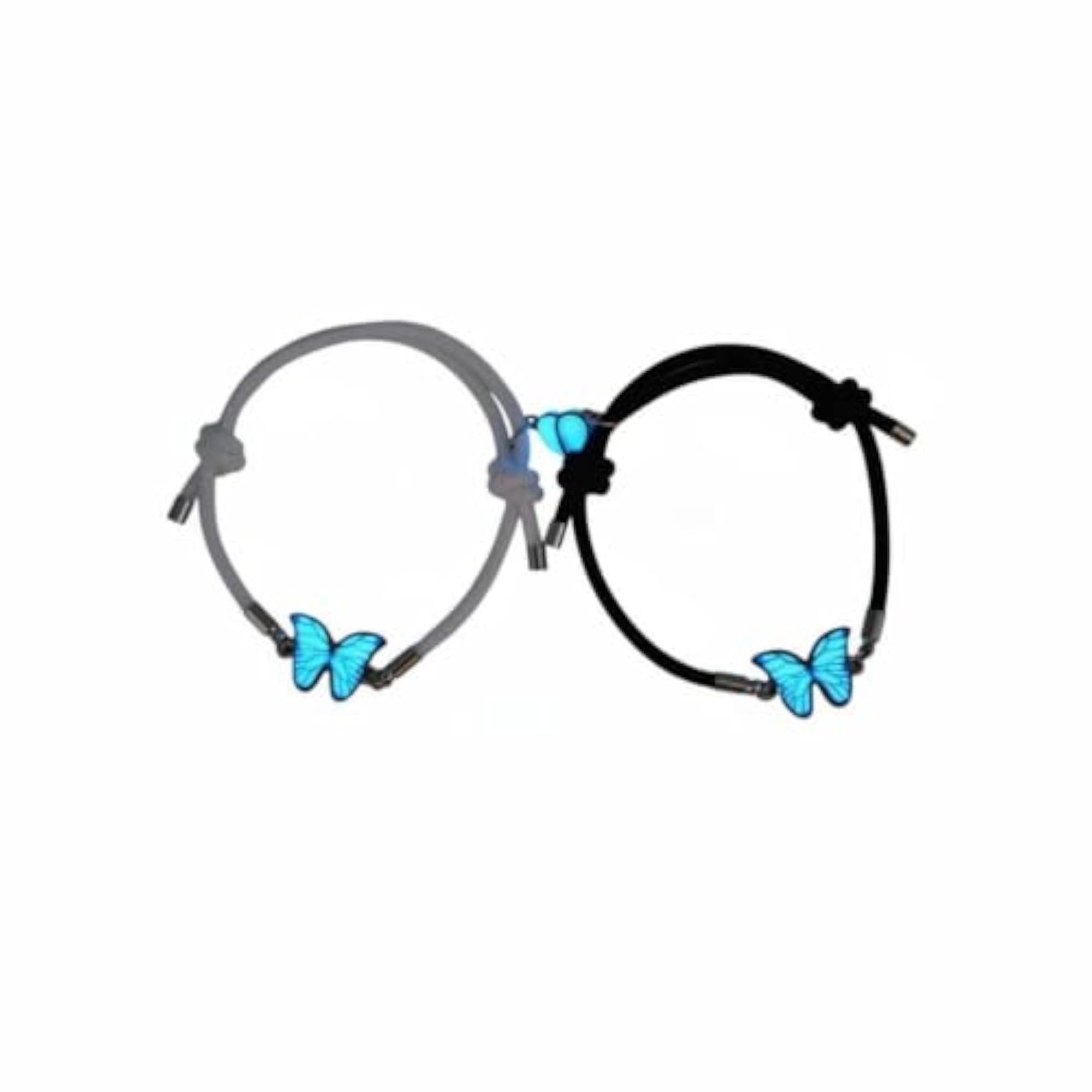 Women's Glow in the Dark Heart Connection Bracelet Set