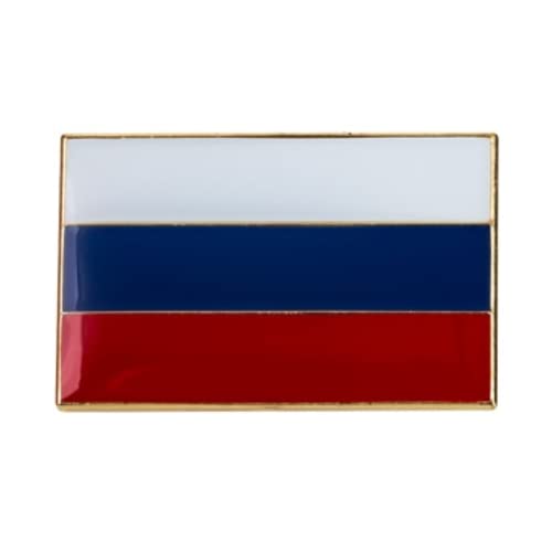 Russian National Flag Diplomat Metal Enamel Pin Badge Brooch – Russia Country Emblem 2.5 x 1.5 cm – Patriotic Lapel Accessory for Events, Travel, and Heritage