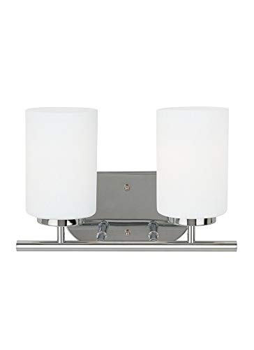 Image of Generation Lighting 41161EN3-05 Oslo Two - Light Wall /Bath Vanity Style Fixture, Chrome