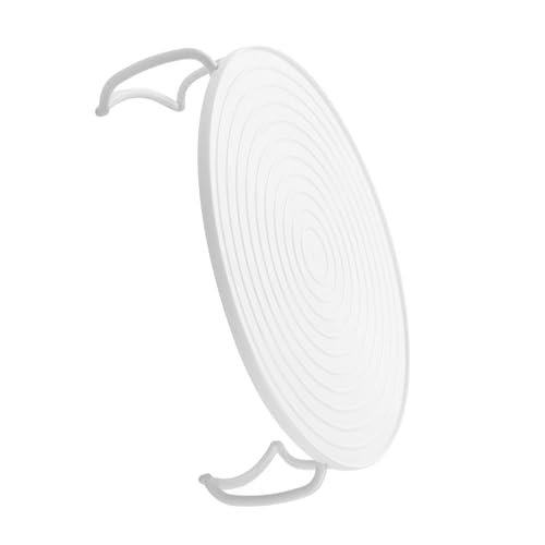 Soporte para bandeja de cocción al vapor en capas para calentar en microondas, bandeja redonda multifuncional para cocinar al vapor, almacenamiento organizado eficiente y - imagen 6