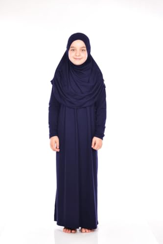 ihvan online Muslim Dress for Girls, Long Sleeve One-Piece Islamic Prayer Dress, Hijab for Kids, Girls Abaya, Islamic Gifts3