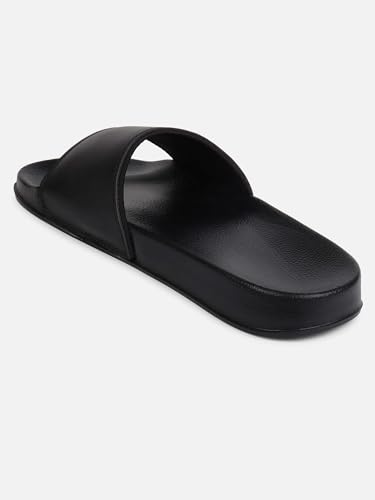Image of hummel CHUNK MEN SLIDERS Comfortable Cushioned Sole Arch Support Durable Lightweight Flexible Trendy Style Flip flops and Slippers Slides for Men Daily use Chappal