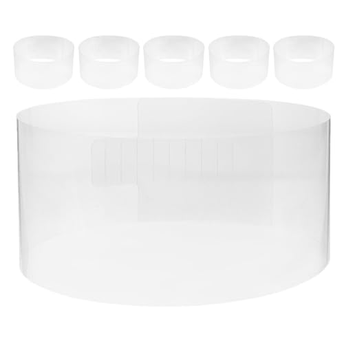 GAROZATION 6 Insertos Ajustables de Plástico para Moldear Sombreros de Copa Hebilla, Soporte Interior Cónico para Gorras, Diseño Cómodo Adecuado para Actividades al Aire Libre